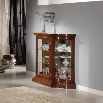 Vitrines kisszekrény, 1 ajtós, 140 cm magas – Morello 3020