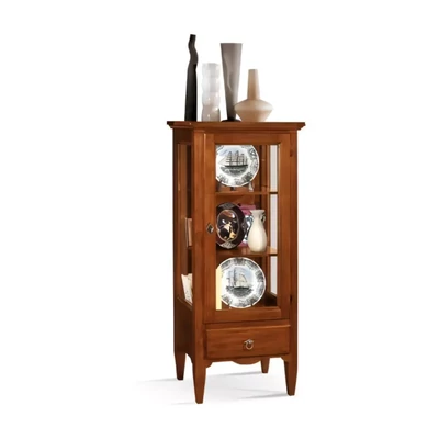 Vitrines kisszekrény, 1 ajtós, 1 fiókkal – Morello 3058