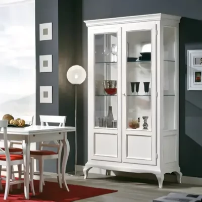 Vitrines szekrény, 2 ajtós, provanszi stílusú – Morello 2063