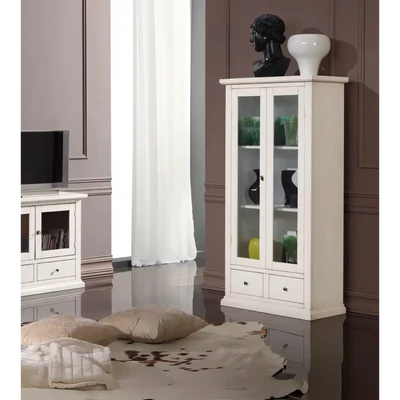 Vitrines szekrény, 2 ajtós, 2 fiókkal – Morello 2959