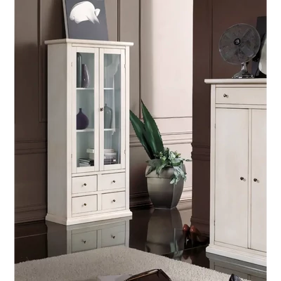 Vitrines szekrény, 2 ajtós, 4 fiókkal – Morello 2960