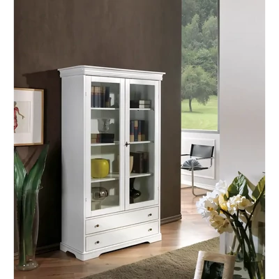 Vitrines szekrény, 2 ajtós, 2 fiókkal, Lajos Fülöp stílusú – Morello Luigi Filippo 2970