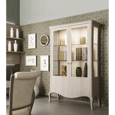 Vitrines szekrény, 2 ajtós – Morello 2979