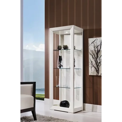 Vitrines szekrény, nyitott, LED világítással – Morello 2991