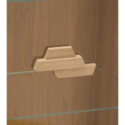 Display Cabinet, 1-Door (Left-Opening), Closed Dust-Free Base – Morello 3003