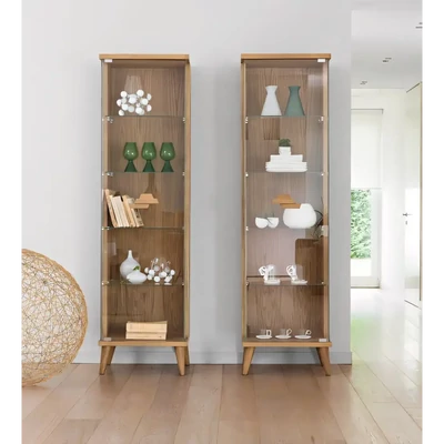 Vitrines szekrény, 1 ajtós (jobbra nyíló) – Morello 3008