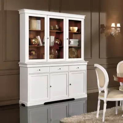 Vitrines tálalószekrény, 3+3 ajtós, 3 fiókkal, Lajos Fülöp stílusú – Morello Luigi Filippo 2184