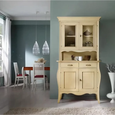 Vitrines tálalószekrény, 2+2 ajtós, 2 fiókkal – Morello 2713