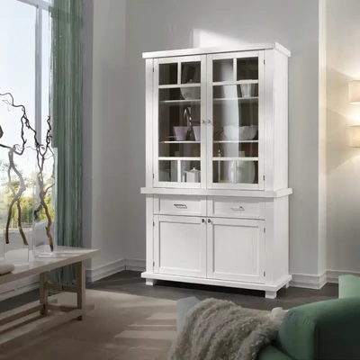 Vitrines tálalószekrény, 2+2 ajtós, 2 fiókkal – Morello 2725