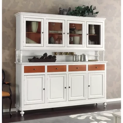 Vitrines tálalószekrény, 4+4 ajtós, 4 fiókkal – Morello 2735