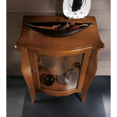 Vitrines tálalószekrény, 1 ajtós – Morello 3032