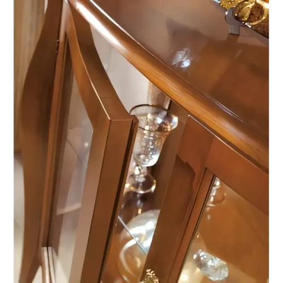 Vitrines tálalószekrény, 1 ajtós – Morello 3032