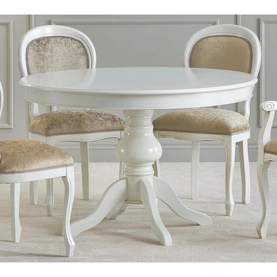 Liscio kerek étkezőasztal tanganyika fa fedlappal