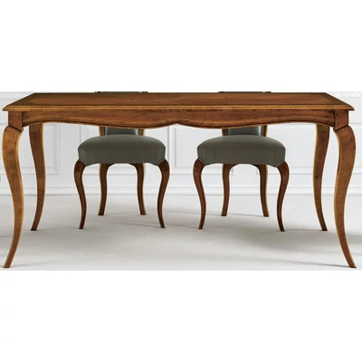 Viola angular dining table with tanganika wooden top