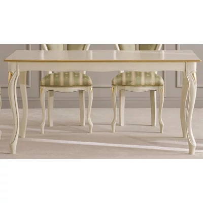 Giglio szögletes étkezőasztal tanganyika fa fedlappal