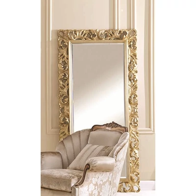 Decorated wide mirror