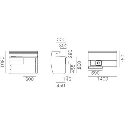 Igloo workstation bar counter