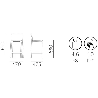 Volt stackable stool