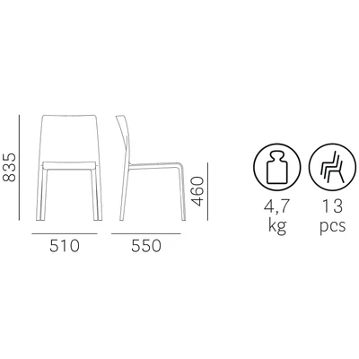 Volt HB rakásolható szék