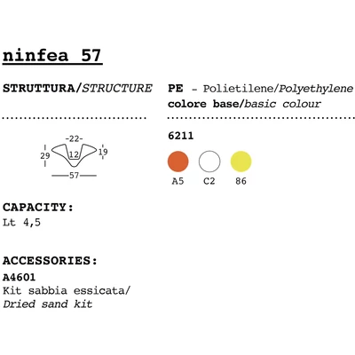 Ninfea design flowerpot