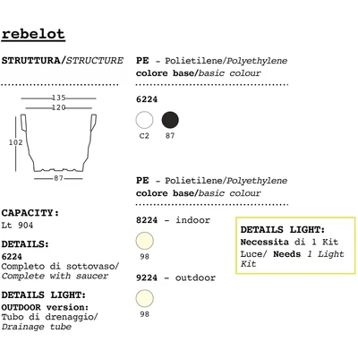 Rebelot design flowerpot