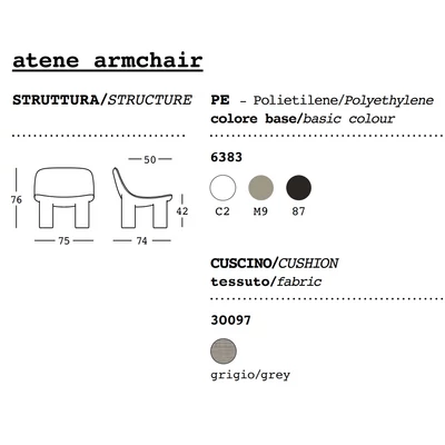 Atene armchair