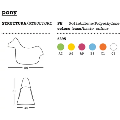 Pony dizájn játék/kiegészítő