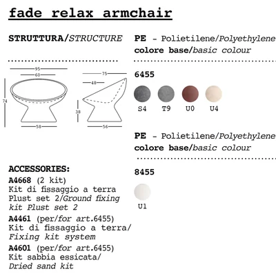 Fade relax armchair