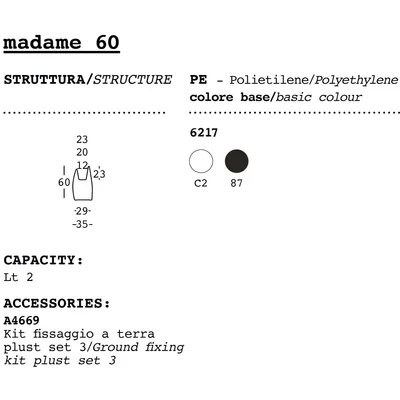 Madame design flowerpot