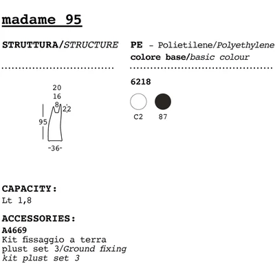 Madame design flowerpot