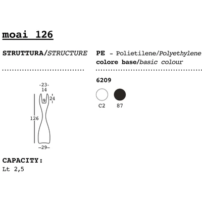 Moai design flowerpot