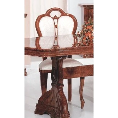 Florence Day GIGLIO Chair with faux leather - walnut