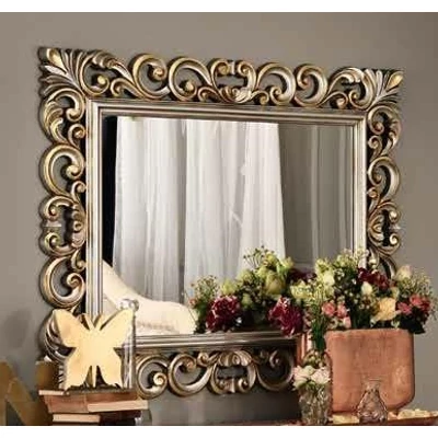 Alba Mirror with gold and silver frame