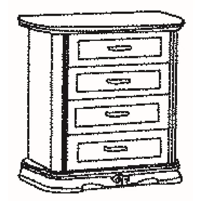 Amalfi Day Chest of drawers - walnut