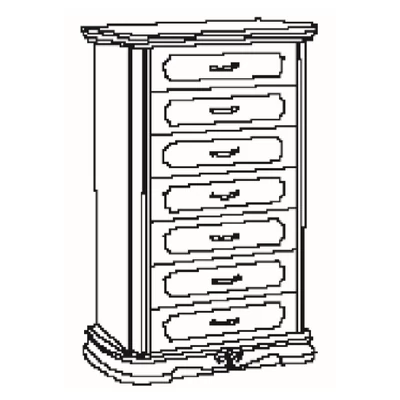 Amalfi Day Tallboy - walnut
