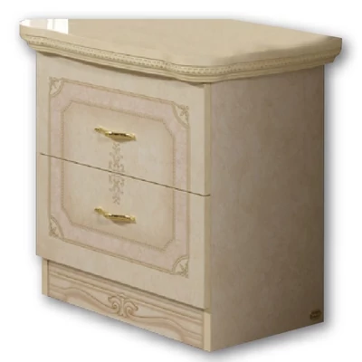 Amalfi Night table with 2 drawers - beige