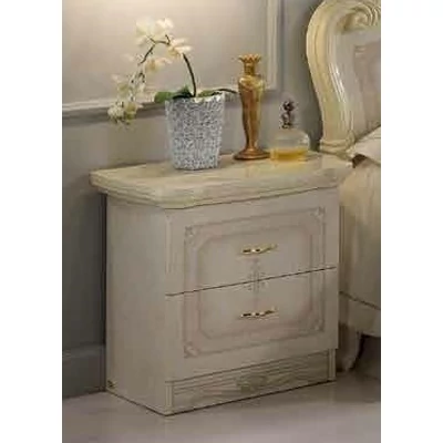 Amalfi Night table with 2 drawers - beige