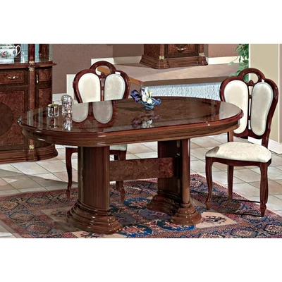 Florence Day GIGLIO Chair with fabric - walnut
