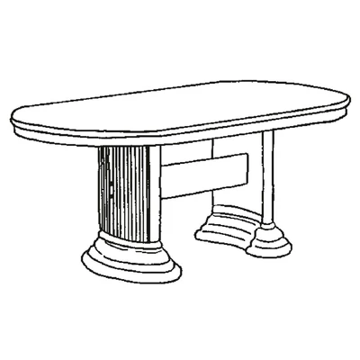 Florence Day Oval dining table 175x105 cm - walnut