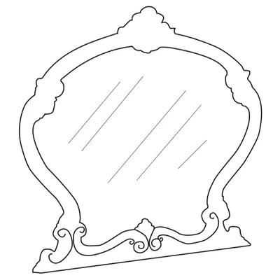 Florence Wide mirror - beige