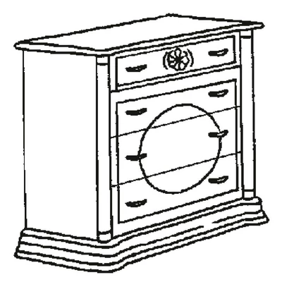 Florence Day Chest of drawers - walnut