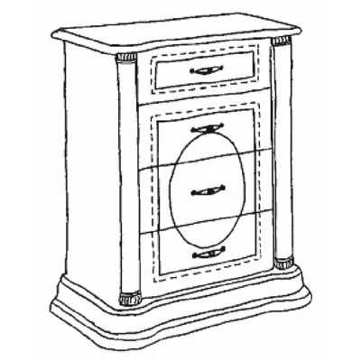 Florence Day Chest of drawers - walnut