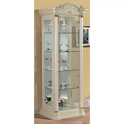 Florence Day 1-door display cabinet - beige