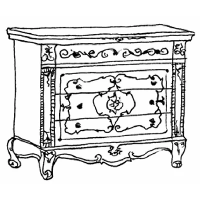 Versailles Day Chest of drawers - walnut