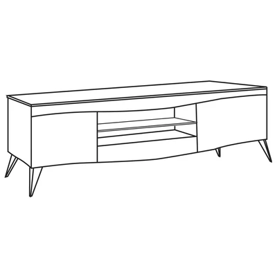 Emozioni Day MAXI TV commode with wooden top