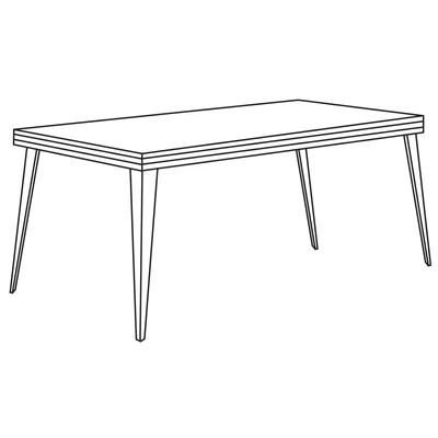 Emozioni Day Dining table 170x104 cm