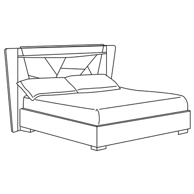 Emozioni Double bedstead with opening bedding container, with upholstered headboard and sides