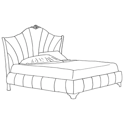 Giulia Upholstered double bedstead