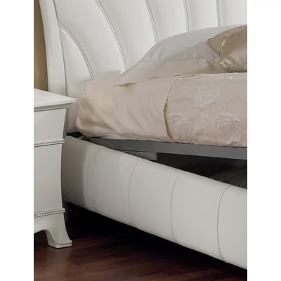 Giulia Upholstered double bedstead with bedding container