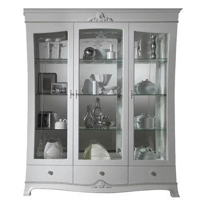 Giulia Day 3-doors display cabinet with Swarovski crystals